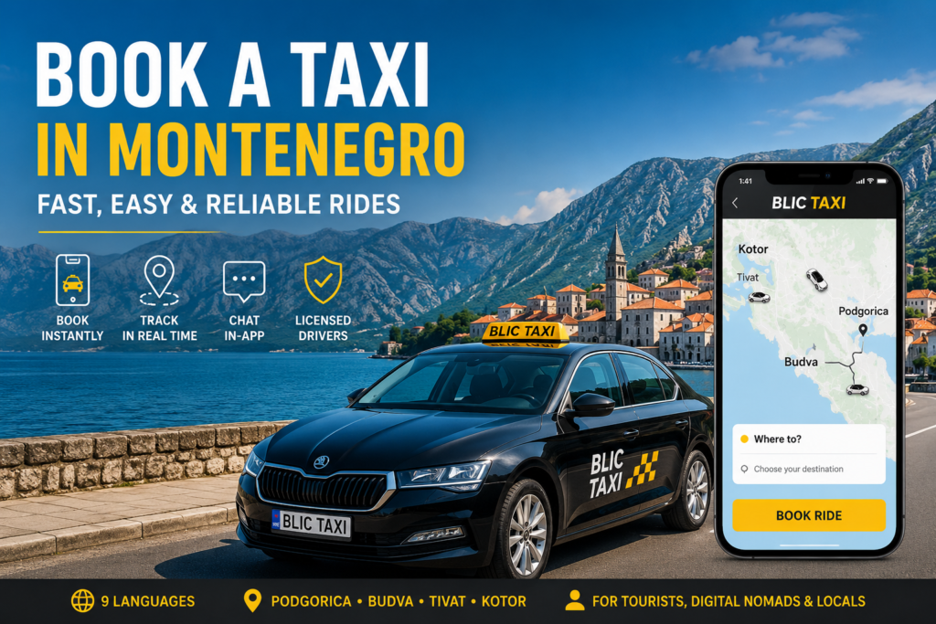 book a taxi montenegro